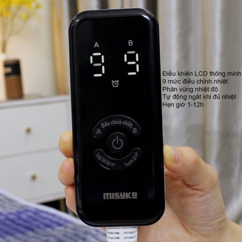 Bộ điều khiển LCD thông minh với 12 mức hẹn giờ và 9 mức nhiệt